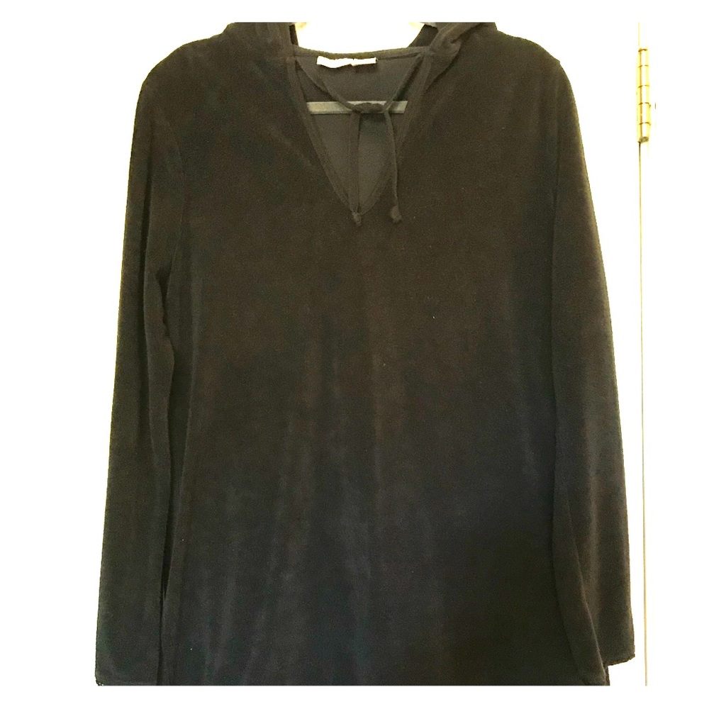 Black terry cover up